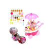 صورة لعبة عربة السوبر ماركت ومتجر الآيس كريم والحلوى للفتيات مع موسيقى وأضواء