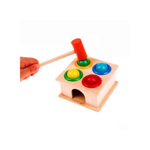 Picture of Wooden Hammering Game Box With Balls - ZK01-08