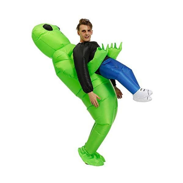 Picture of Limodo Inflatable ET Monster Costume Scary Green Alien