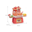 صورة ليمودو Mini Kitchen Play Set W/Light & Music برتقالي