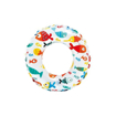 صورة اينتكس عوامة سباحة حلقية بطبعة نابضة بالحياة - ألوان متنوعة 51سم