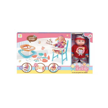 Picture of 14-inch 12-tone doll set walker (Red)